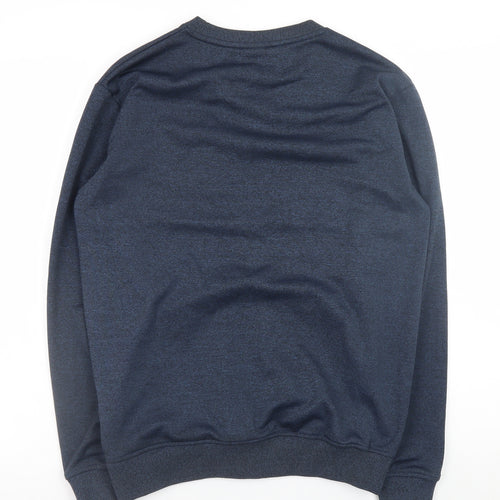 Ellesse Mens Blue XS Crew Neck Pullover Logo Sweatshirt