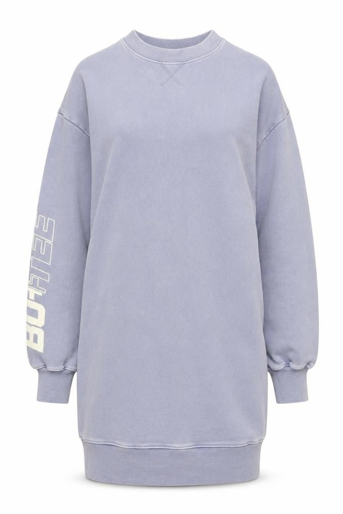 BO+TEE Women Blue XS Sweatshirt Dress Long Sleeve Casual Jersey