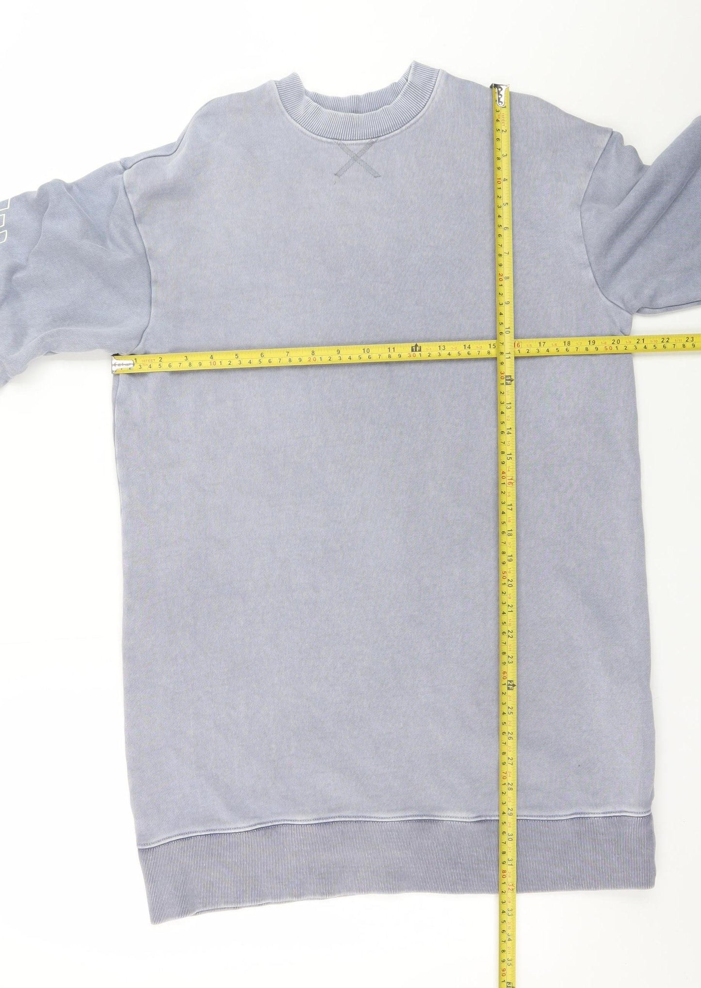 BO+TEE Women Blue XS Sweatshirt Dress Long Sleeve Casual Jersey