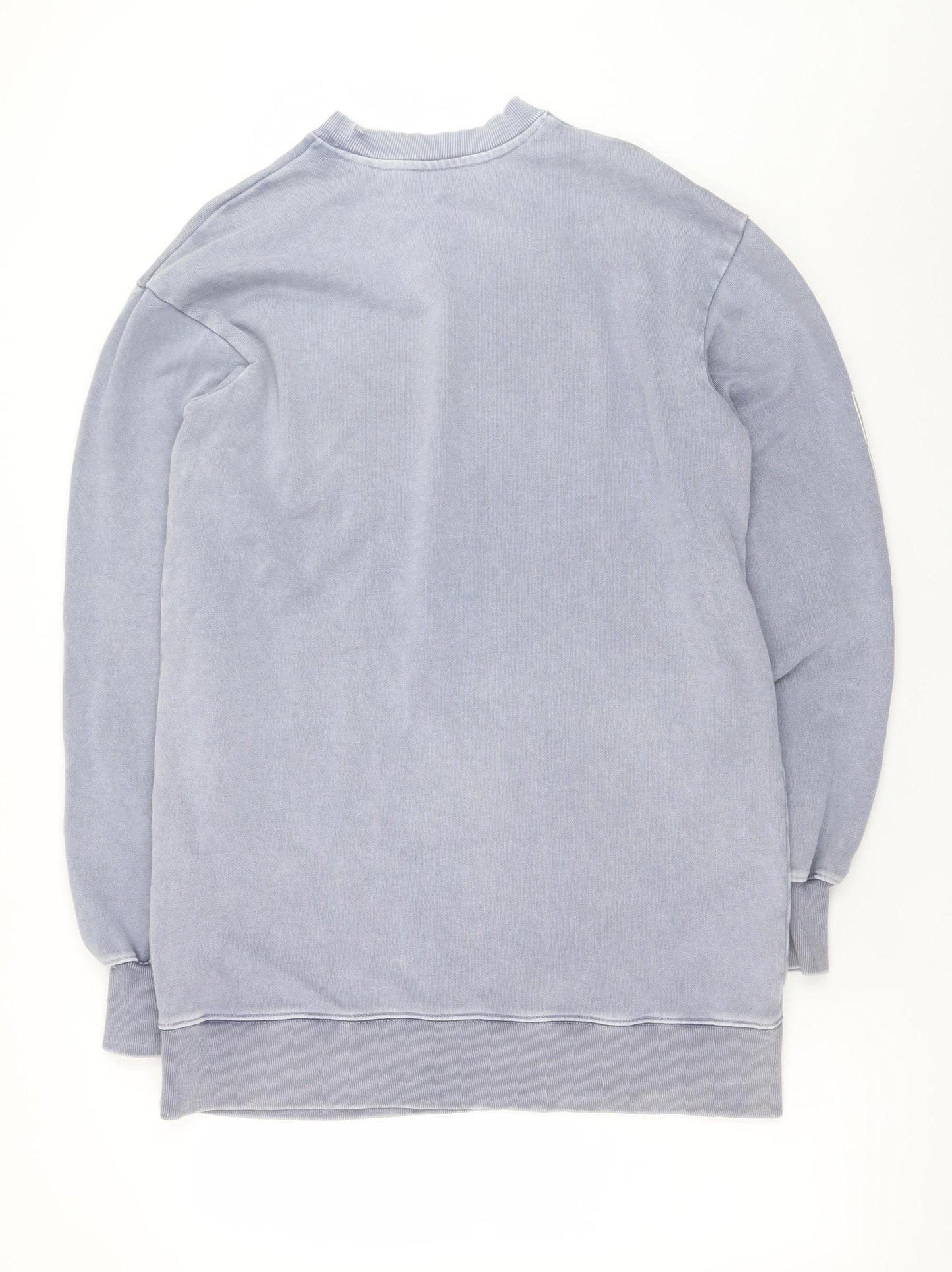 BO+TEE Women Blue XS Sweatshirt Dress Long Sleeve Casual Jersey