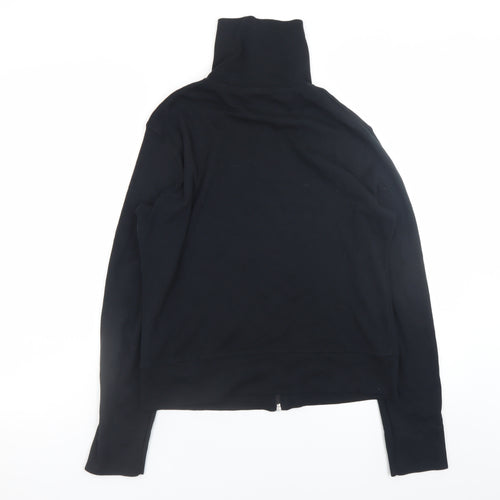 Esprit Sports Men's Black Full Zip Sweatshirt L Cotton High Neck