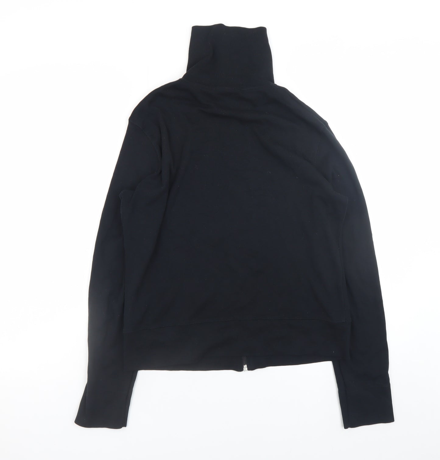 Esprit Sports Men's Black Full Zip Sweatshirt L Cotton High Neck