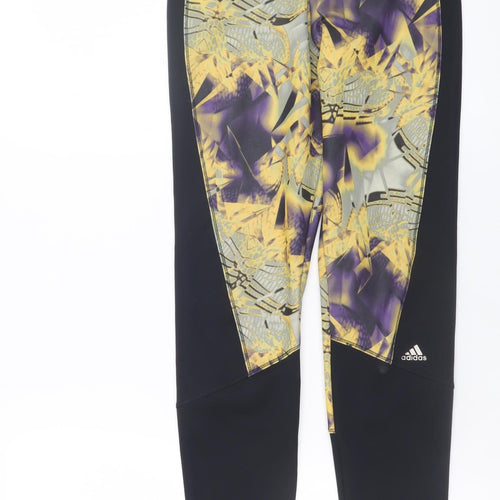 Adidas Teens Multicoloured Techfit Climalite Ankle Leggings Size 11-12Y