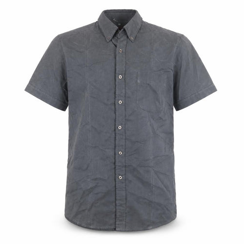 Burton Menswear Grey Short Sleeve Button-Up Shirt Size S
