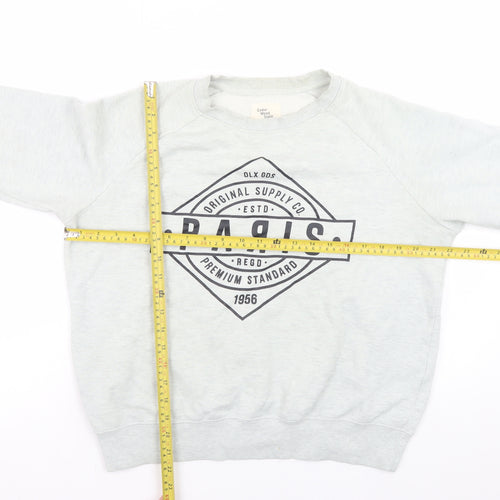 Cedar Wood State Women’s Grey Paris Graphic Pullover Sweatshirt Size L