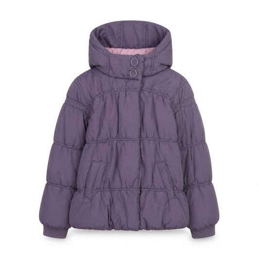 Next Girls Purple Hooded Puffer Jacket Coat 9-10 Years Lined Winter Outerwear