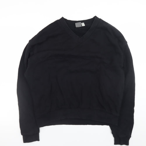 ASOS Men's Black V-Neck Pullover Sweatshirt Size M