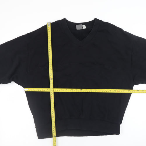 ASOS Men's Black V-Neck Pullover Sweatshirt Size M