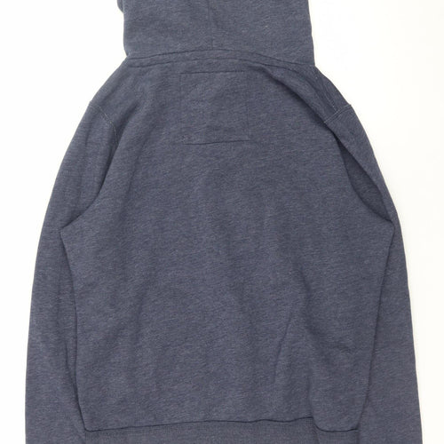 Hollister Men's Blue Pullover Hoodie Surfboards So Cal M