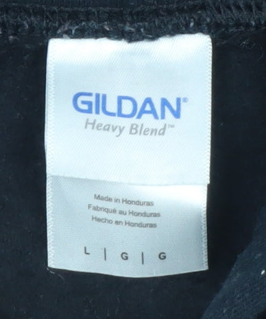 Gildan Men’s Black One Love Manchester Pullover Hoodie Size L