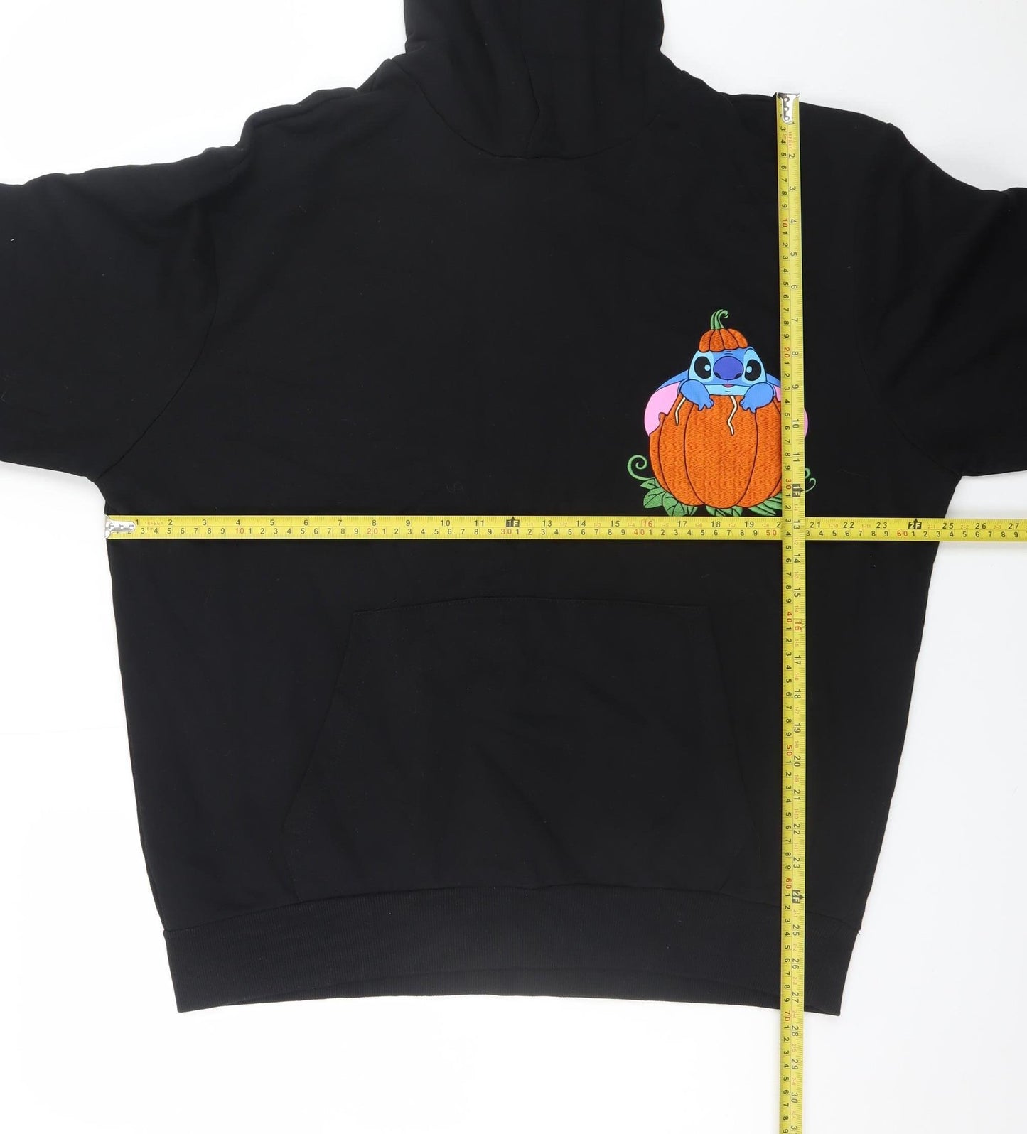 Disney ASOS Black L Women's Hoodie Stitch Halloween Graphic Cotton