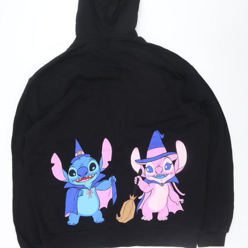 Disney ASOS Black L Women's Hoodie Stitch Halloween Graphic Cotton