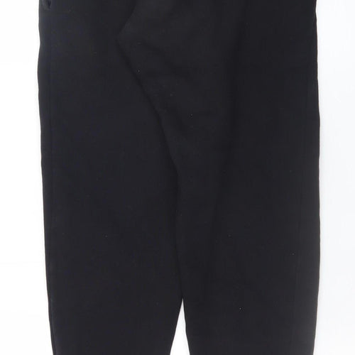 Fórena Mens Black Jogger Sweatpants S Regular Fit Fleece Cuffed