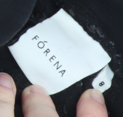 Fórena Mens Black Jogger Sweatpants S Regular Fit Fleece Cuffed