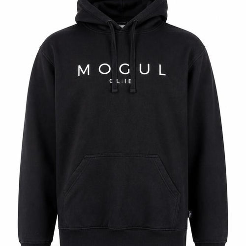 Mogul Club Men's Black Pullover Hoodie L Regular Fit Fleece