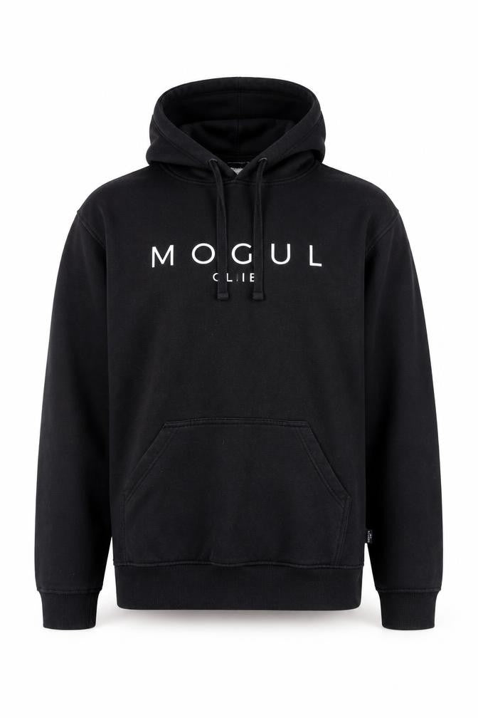 Mogul Club Men's Black Pullover Hoodie L Regular Fit Fleece