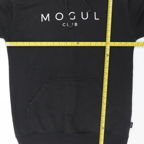 Mogul Club Men's Black Pullover Hoodie L Regular Fit Fleece