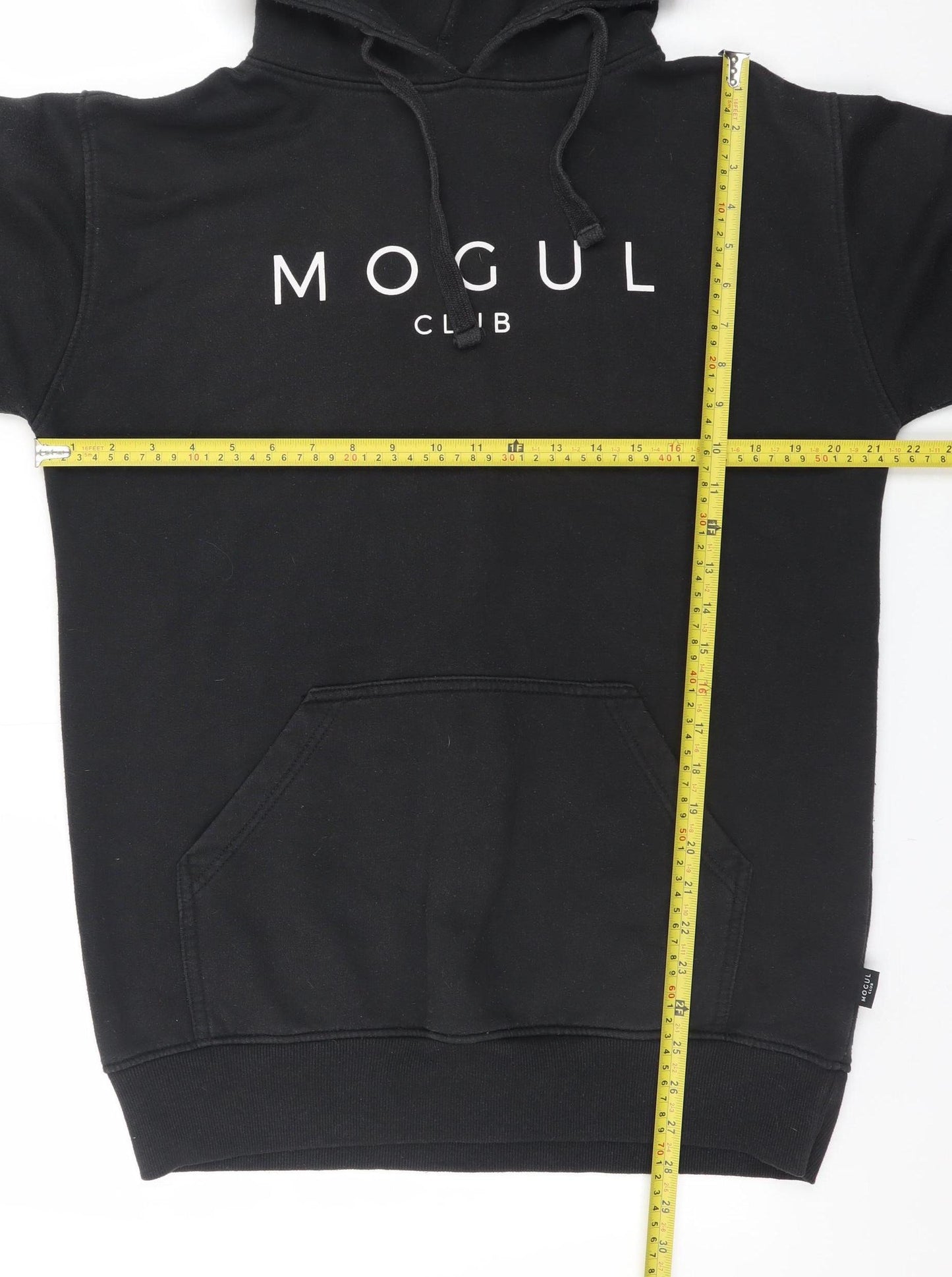 Mogul Club Men's Black Pullover Hoodie L Regular Fit Fleece