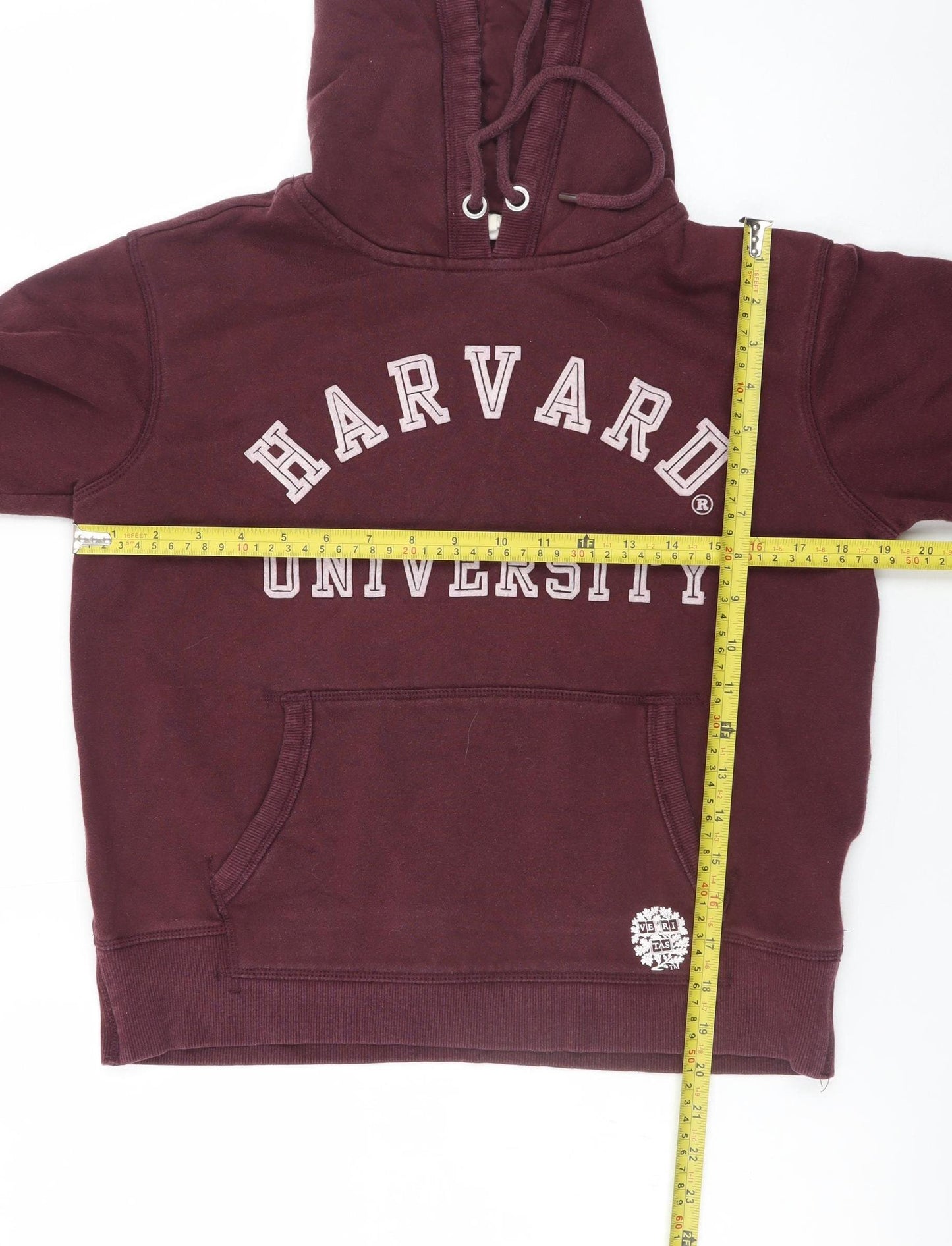 L.O.G.G. Men’s Red Harvard University Pullover Hoodie Size S
