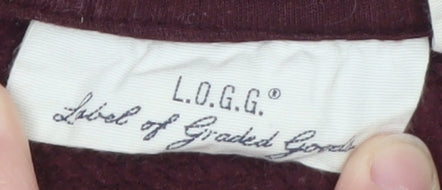 L.O.G.G. Men’s Red Harvard University Pullover Hoodie Size S