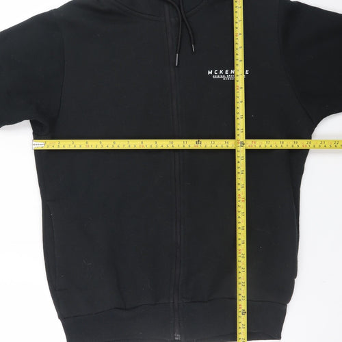 McKenzie Men's Black Full Zip Hoodie Size M