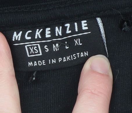McKenzie Men's Black Full Zip Hoodie Size M