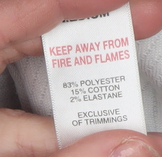 EASY Men’s Grey Bomber Jacket M Regular Fit Full Zip Lightweight Casual