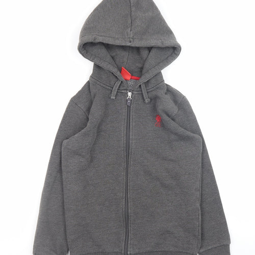 LFC Boys Grey Full Zip Hoodie 9-10 Years Cotton Blend Hooded Sweatshirt