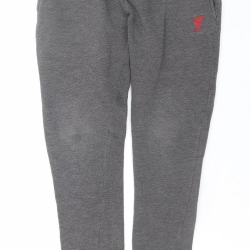 L.F.C. Boys Grey Jogger Trousers 9-10 Years Elastic Waist Fleece Sweatpants