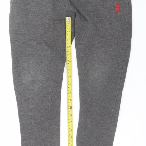 L.F.C. Boys Grey Jogger Trousers 9-10 Years Elastic Waist Fleece Sweatpants