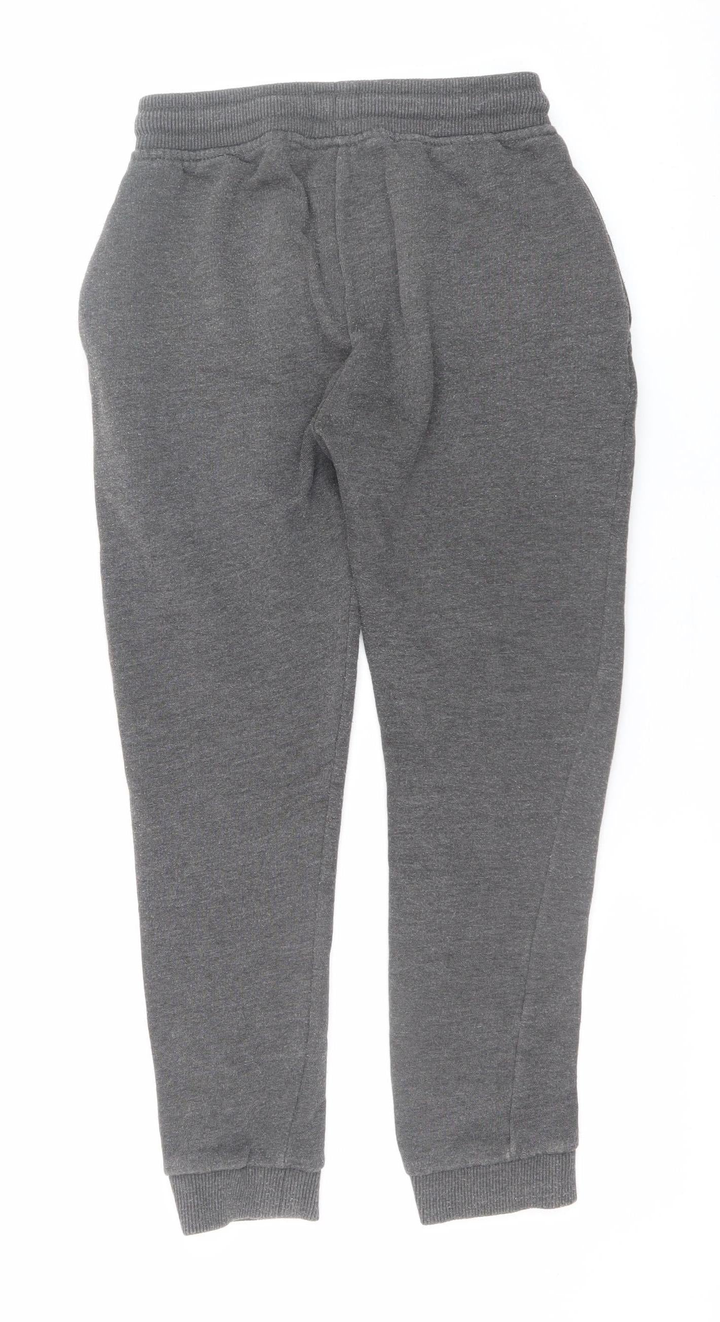 L.F.C. Boys Grey Jogger Trousers 9-10 Years Elastic Waist Fleece Sweatpants