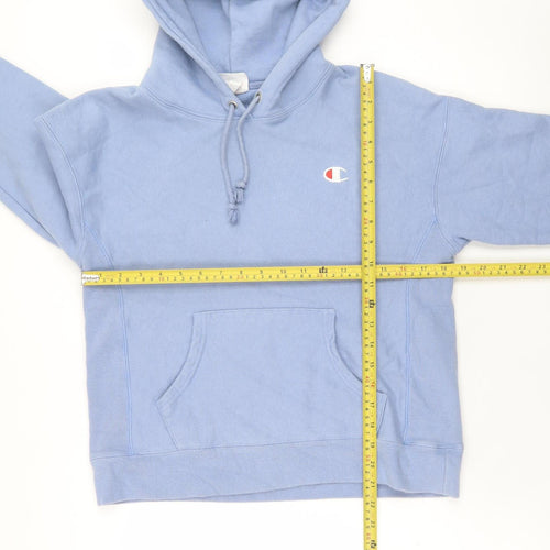 Champion Men's Blue Reverse Weave Pullover Hoodie Size S
