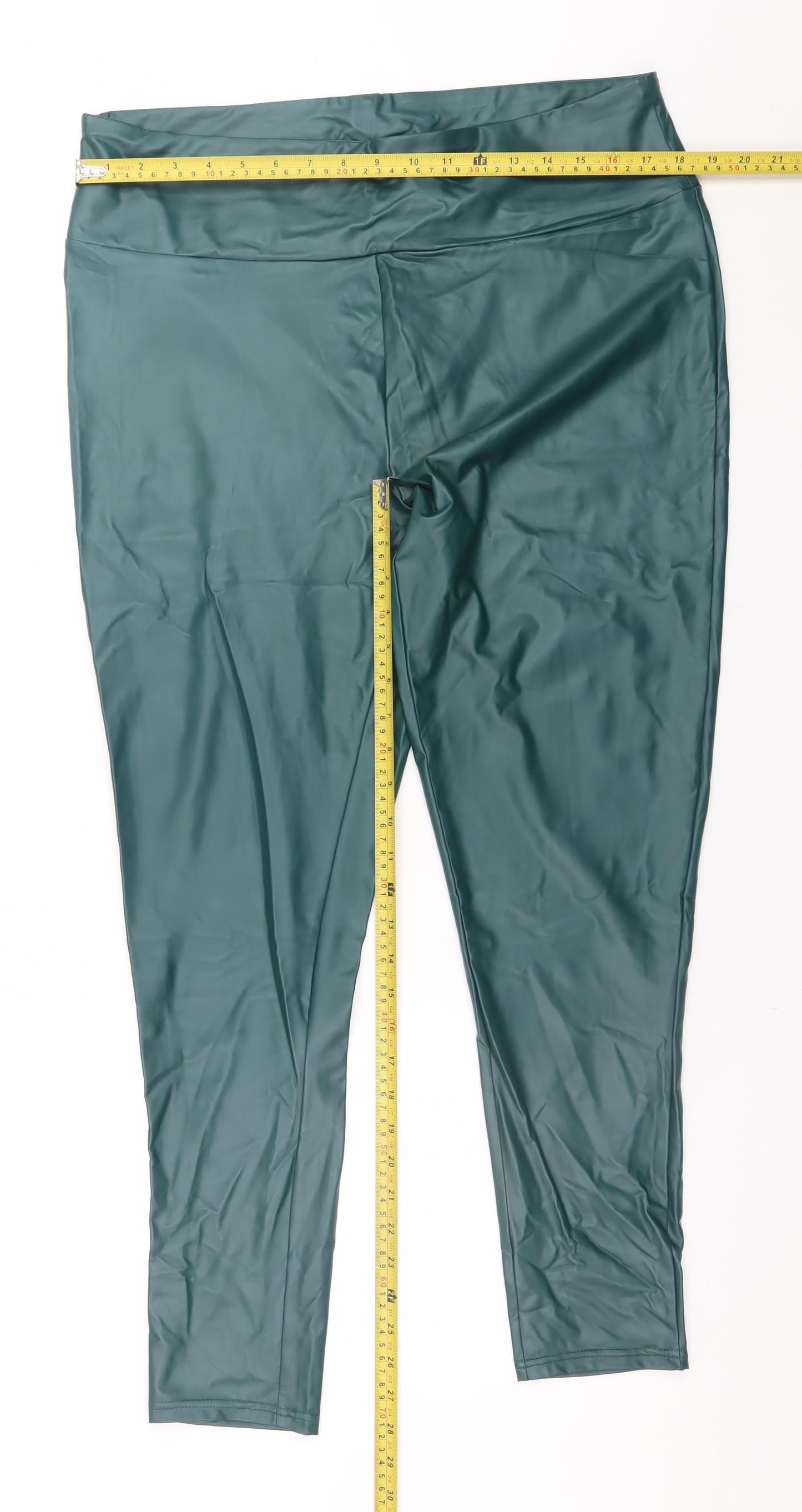 Primark Women's Green XL Stretch Slim Fit Leggings