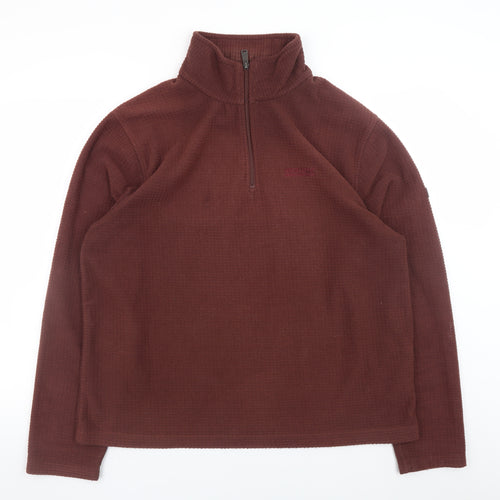 Regatta Mens Brown 1/2 Zip Fleece Sweatshirt XL Outdoor Pullover