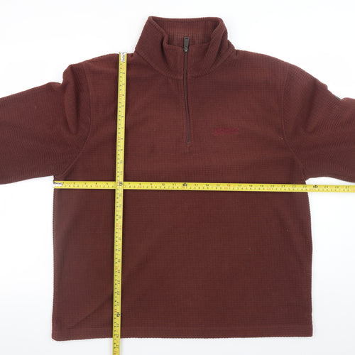 Regatta Mens Brown 1/2 Zip Fleece Sweatshirt XL Outdoor Pullover