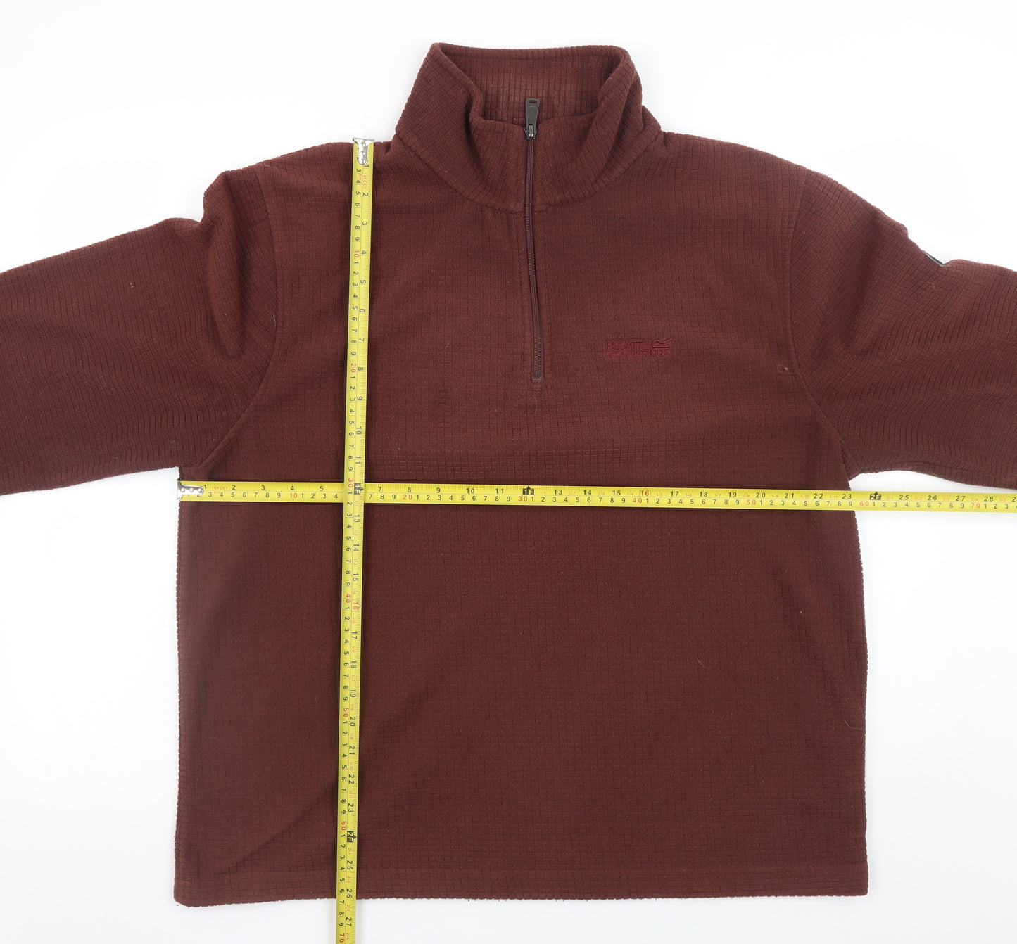 Regatta Mens Brown 1/2 Zip Fleece Sweatshirt XL Outdoor Pullover