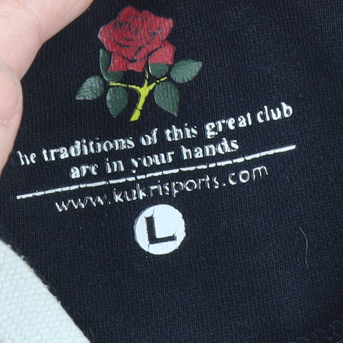 Kukri Mens Blue Lancashire County Cricket Club Pullover Hoodie Large