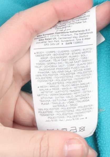 Nike Men's Blue Dri-FIT 1/4 Zip Athletic Pullover Sweatshirt L