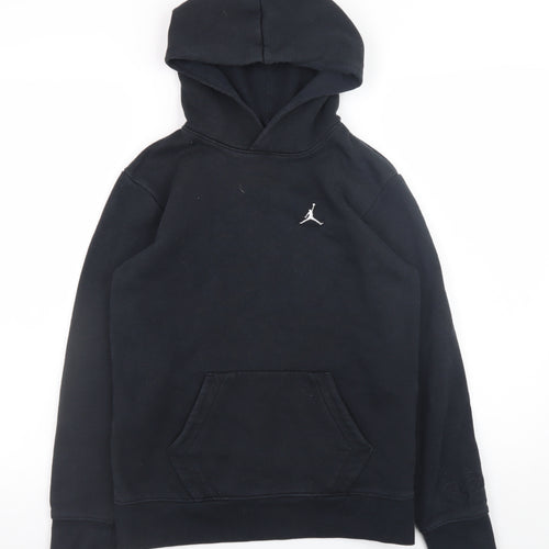 Jordan Boys Black Pullover Hoodie 12-13 Years Fleece Hooded Sweatshirt