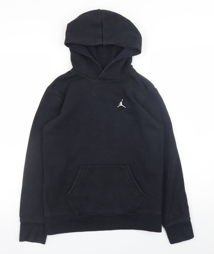 Jordan Boys Black Pullover Hoodie 12-13 Years Fleece Hooded Sweatshirt