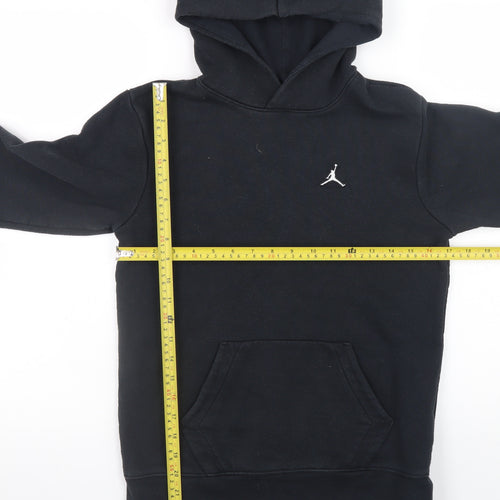 Jordan Boys Black Pullover Hoodie 12-13 Years Fleece Hooded Sweatshirt