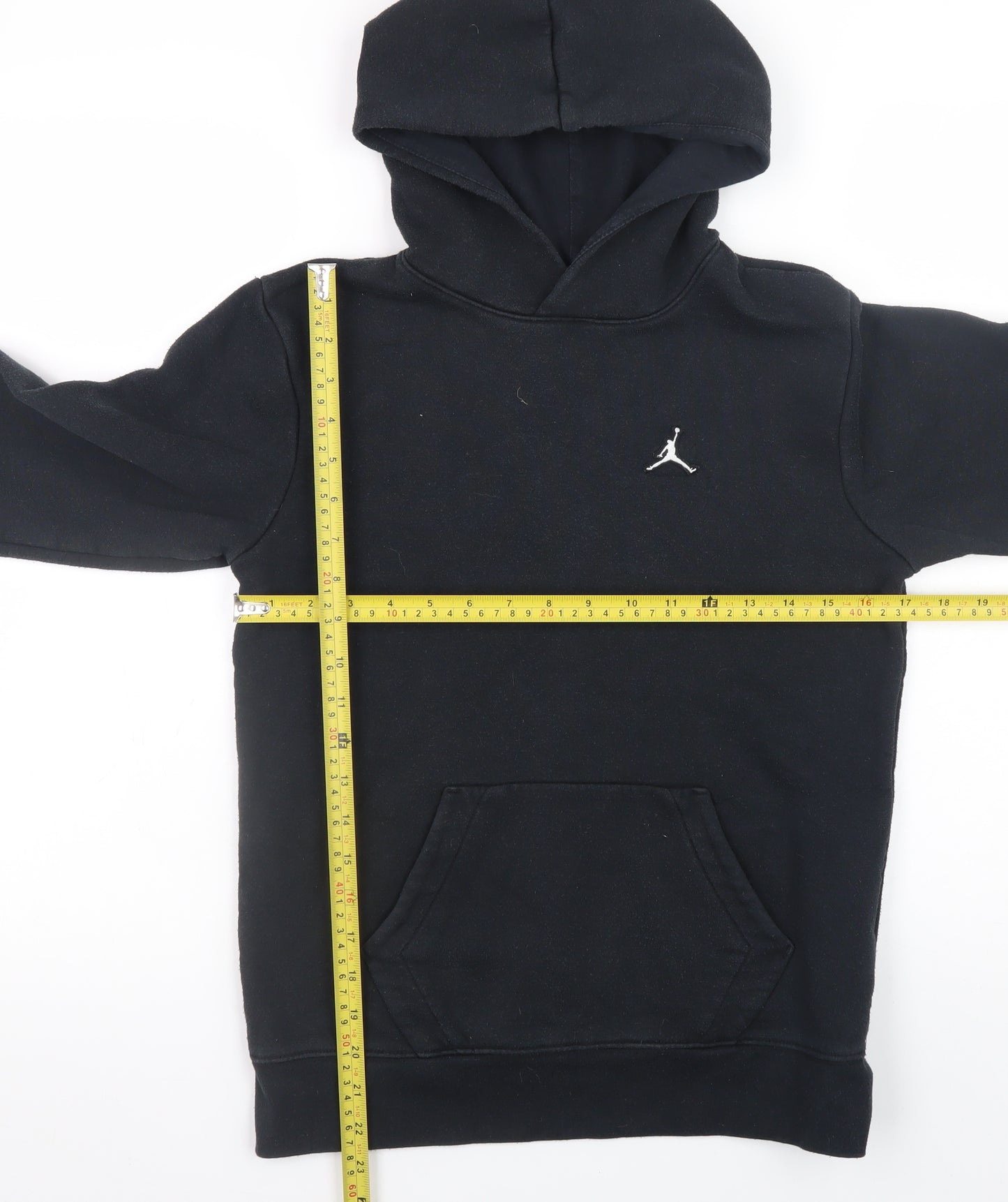 Jordan Boys Black Pullover Hoodie 12-13 Years Fleece Hooded Sweatshirt