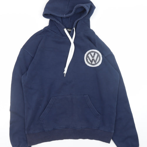 Rock N Rock Men’s Blue Pullover Hoodie VW Garage Logo Size S