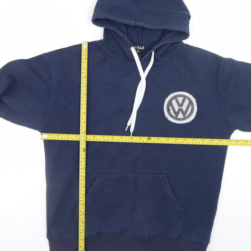Rock N Rock Men’s Blue Pullover Hoodie VW Garage Logo Size S