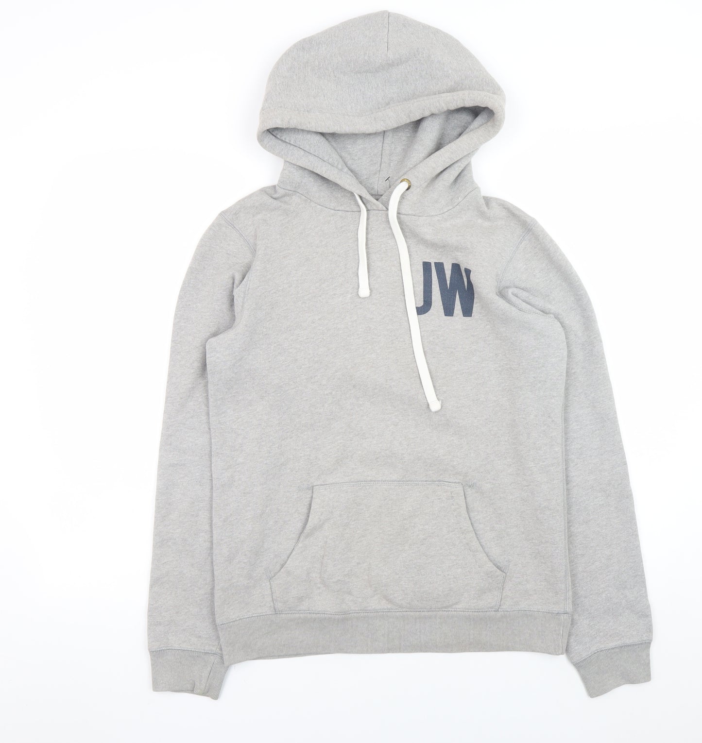 Jack Wills Womens Grey Pullover Hoodie UK 10 Physical Training Logo