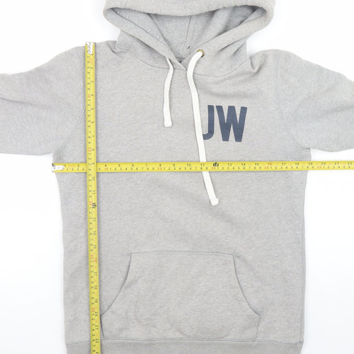 Jack Wills Womens Grey Pullover Hoodie UK 10 Physical Training Logo
