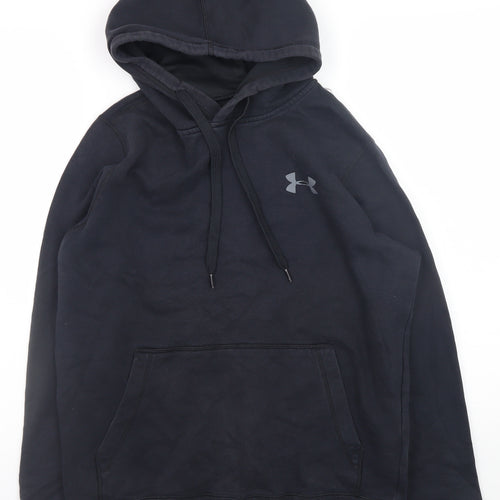 Under Armour Men's Black Pullover Hoodie Size S Fitted Athletic