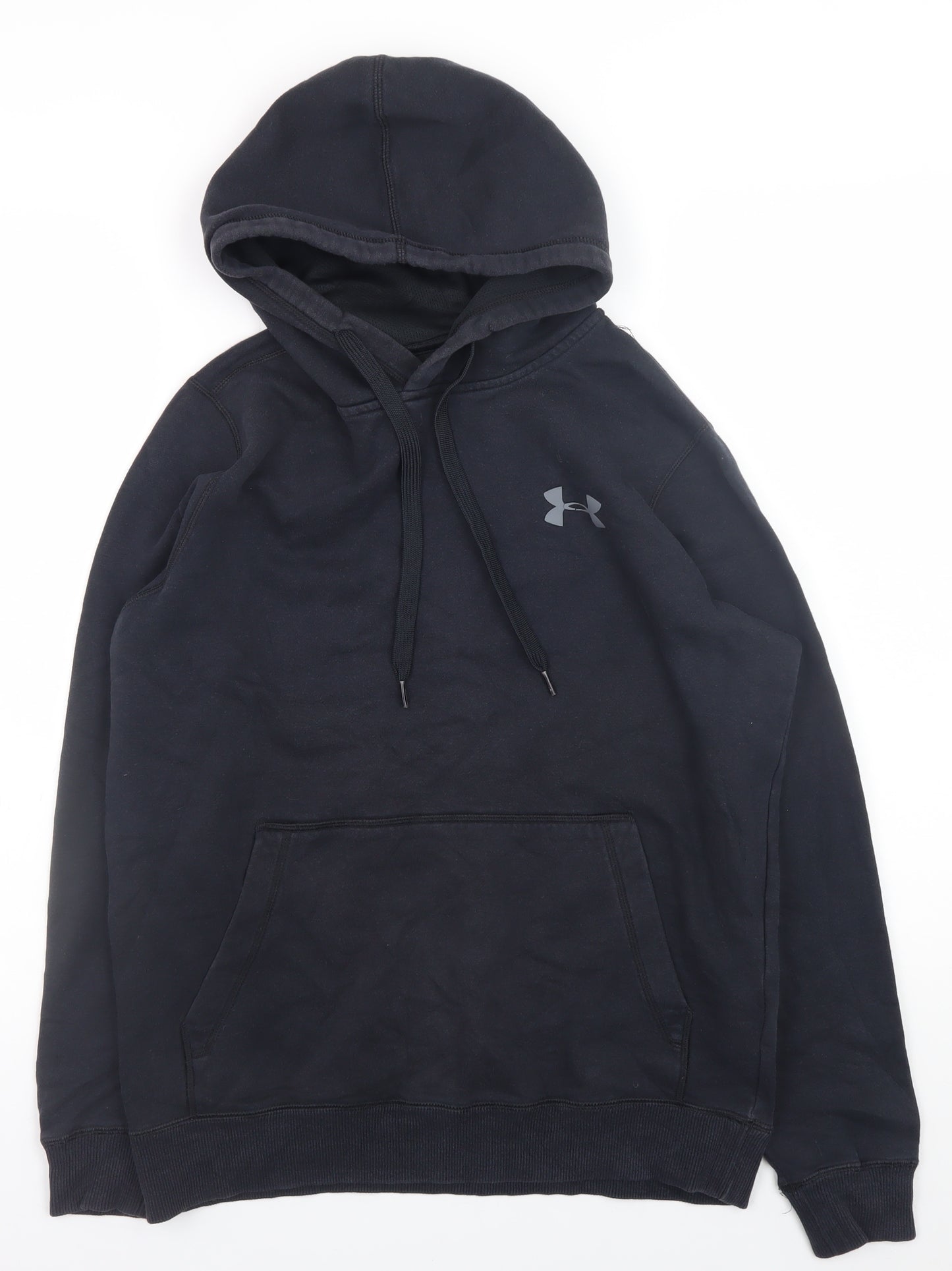 Under Armour Men's Black Pullover Hoodie Size S Fitted Athletic