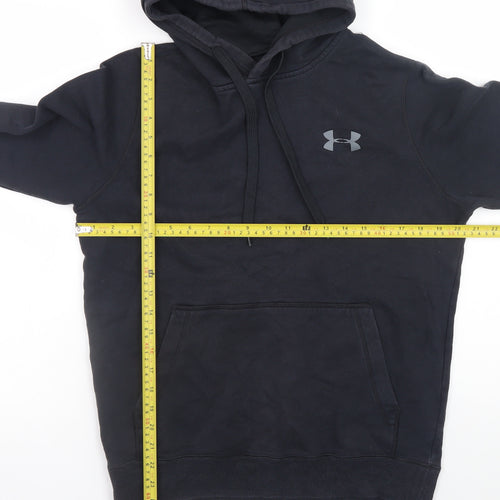 Under Armour Men's Black Pullover Hoodie Size S Fitted Athletic