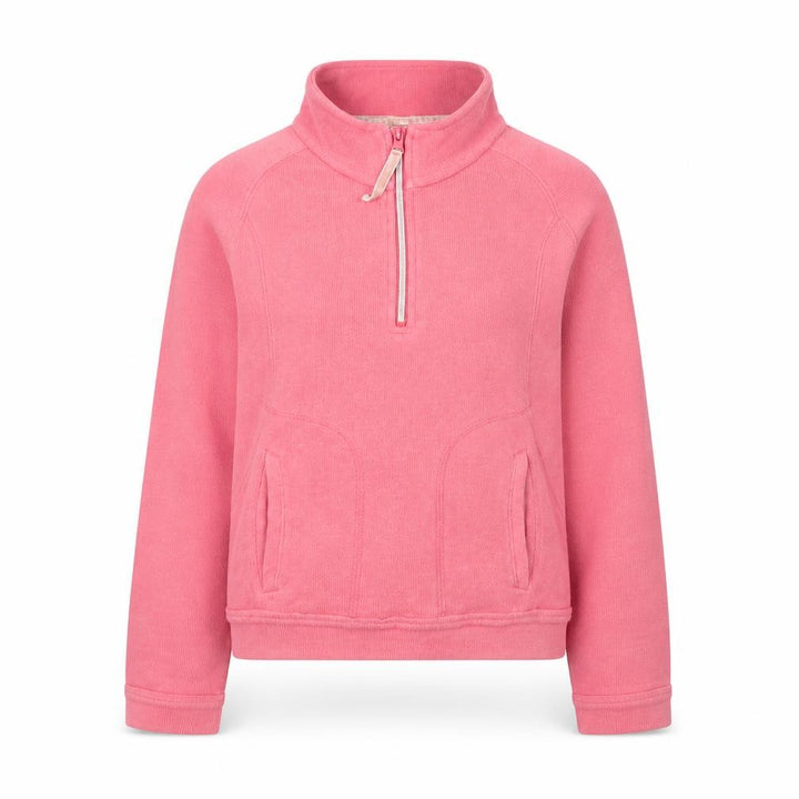 Front view of Regatta Women’s Pink 1/4 Zip Fleece Sweatshirt, size UK 10, S